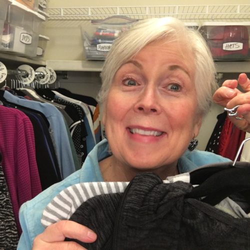 Me with hangers