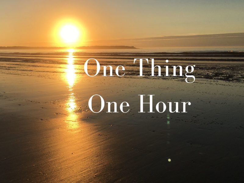 sunrise - one thing one hour